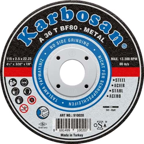 KARBOSAN METAL KESİCİ 230x3.00x22.23