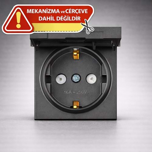 VİKO NOVELLA FÜME KAPAKLI PRİZ KAPAK