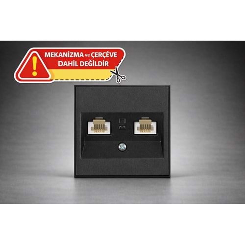 VİKO NOVELLA SİYAH NÜMERİS DÜĞME