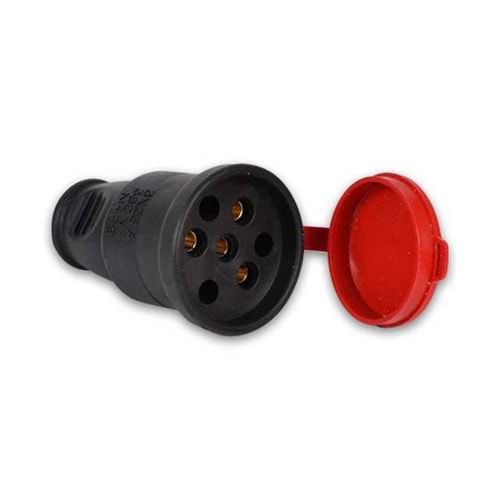 KAUÇUK TRİFAZE DİŞİ FİŞ