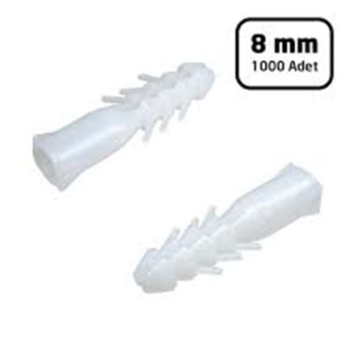 DÜBEL PLASTİK 8MM (1000adet)