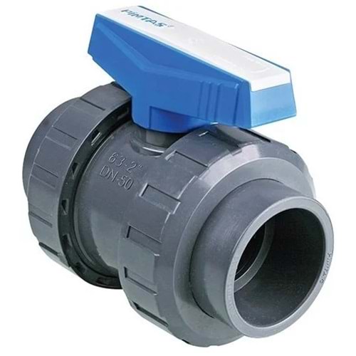 PİMTAŞ U-PVC KÜRESEL SU VANASI 90MM