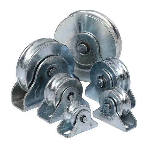 TEKERLEK DEMİR KAPI ALTI MAKARA 120MM