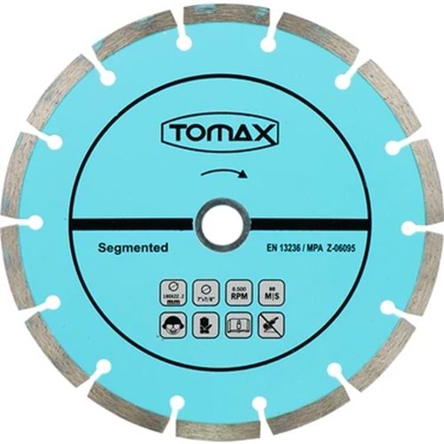 TOMAX SEGMANLI BETON KESİCİ 180mm