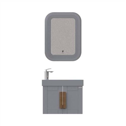 PİERRE CARDİN BANYO DOLABI PIO 65CM MATT ANTHRACITE