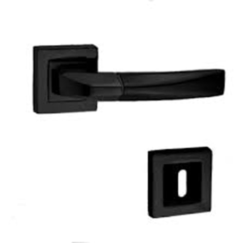 KRİSTAL ROZETLİ KARE ODA MAT SİYAH