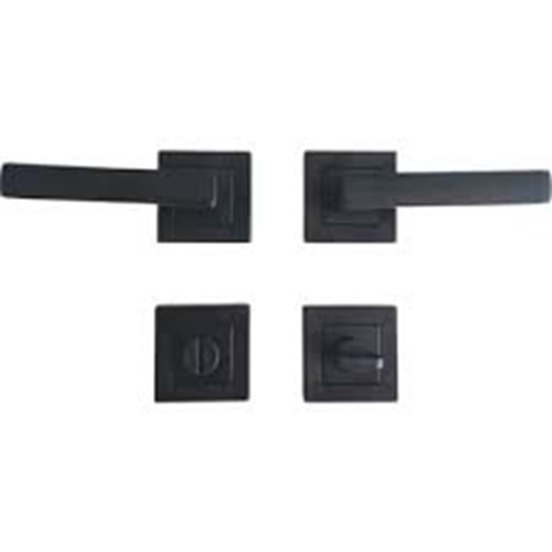 VENAX LAMA KAPI KOLU ROZETLİ SİYAH WC