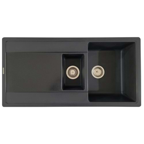 QUARSTONE LUSTER 6S ANTRASİT GRANİT EVYE