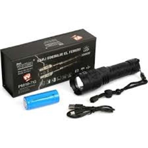 WATTON WT-604 PM10-TG ŞARJ EDİLEBİLİR EL FENERİ