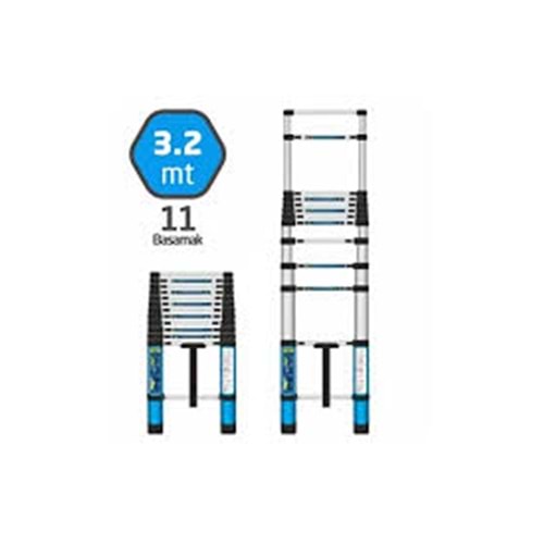 AKY MASTER TELESKOPİK MERDİVEN 320 cm