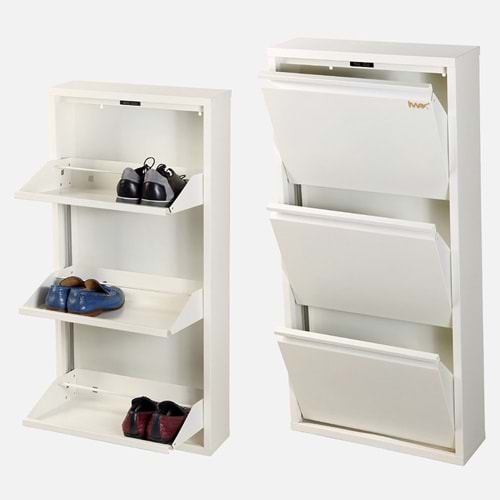 İMAK AYAKKABILIK 3 KAPAKLI BEYAZ