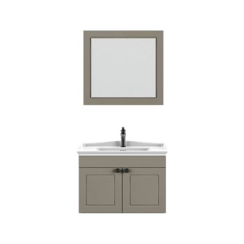 BİANİ BANYO DOLABI SARIYER 80CM MATT MOCHO