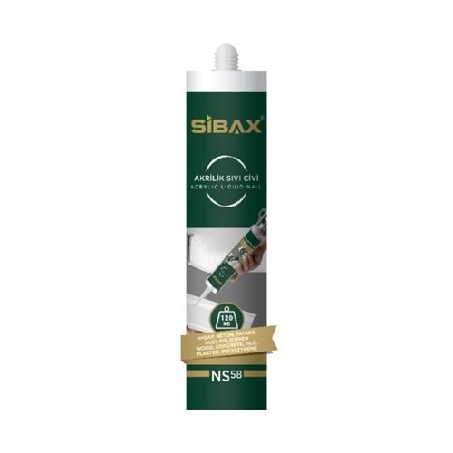 SİBAX NS58 AKRİLİK SIVI ÇİVİ 280ML