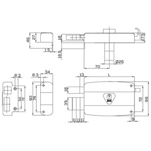 KALE KİLİT 157 A EKO 14MM