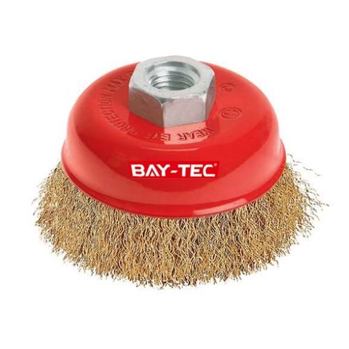 BAY-TEC MK1130 ÇANAK FIRÇA SAÇAKLI 100MM