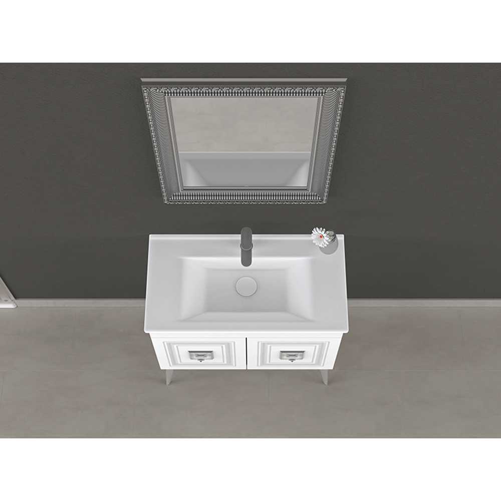 BİANİ BANYO DOLABI NİLE 85CM ANTIQUE WHITE CHROME