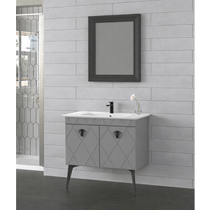 BİANİ BANYO DOLABI COSMOS 90CM MATT ANTHRACITE