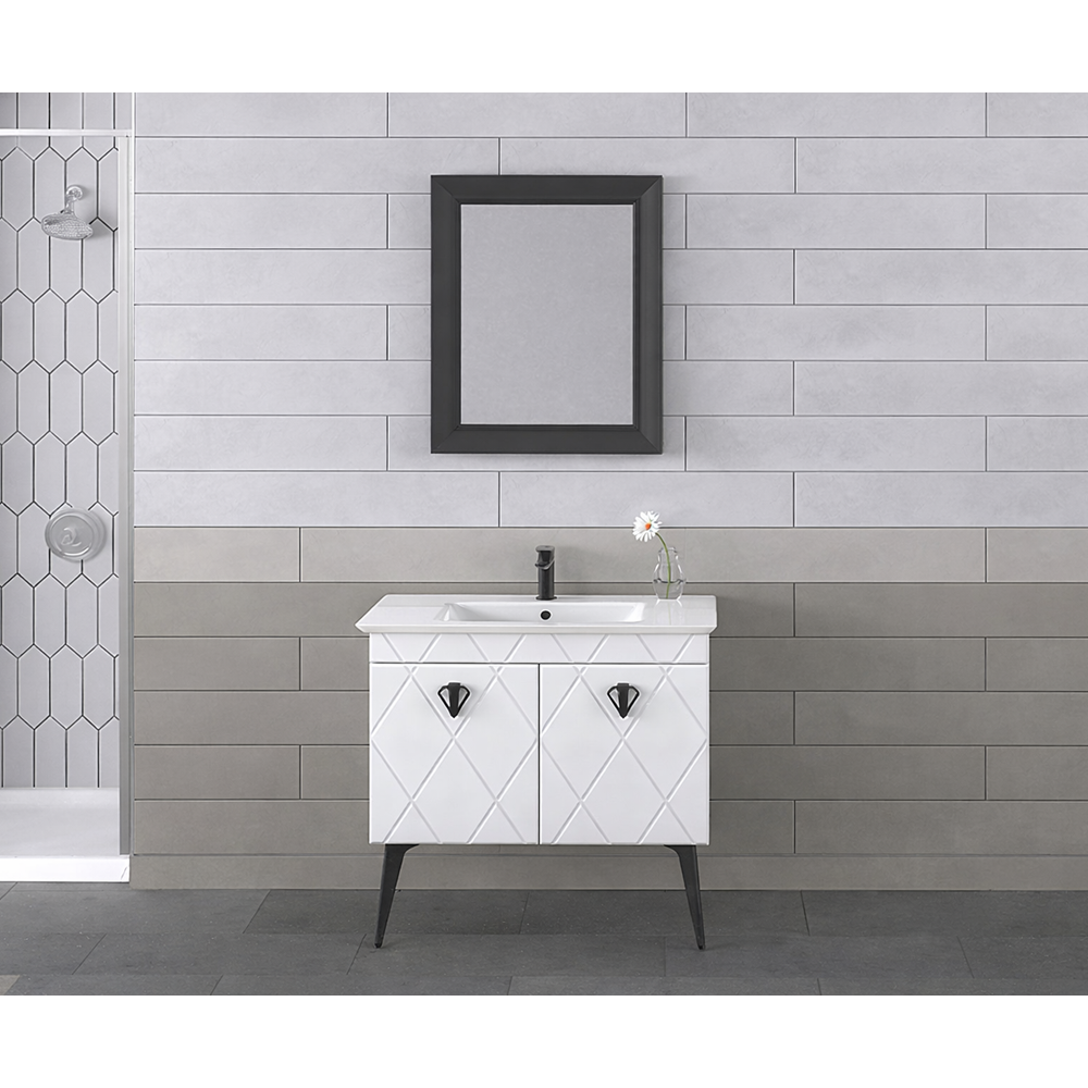 BİANİ BANYO DOLABI COSMOS 90CM ANTIQUE WHİTE