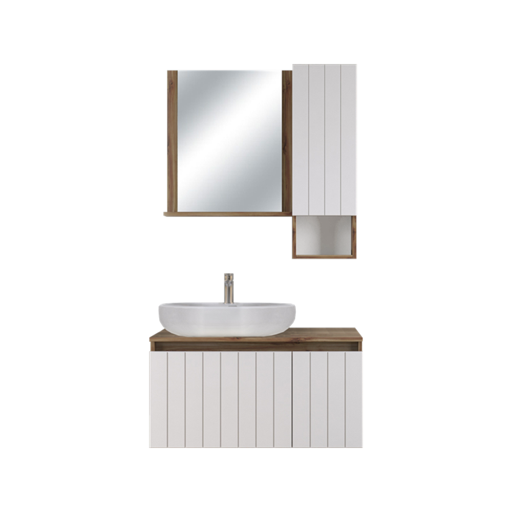 BİANİ BANYO DOLABI NEVADA 90CM VIOLIN ANTIQUE WHITE