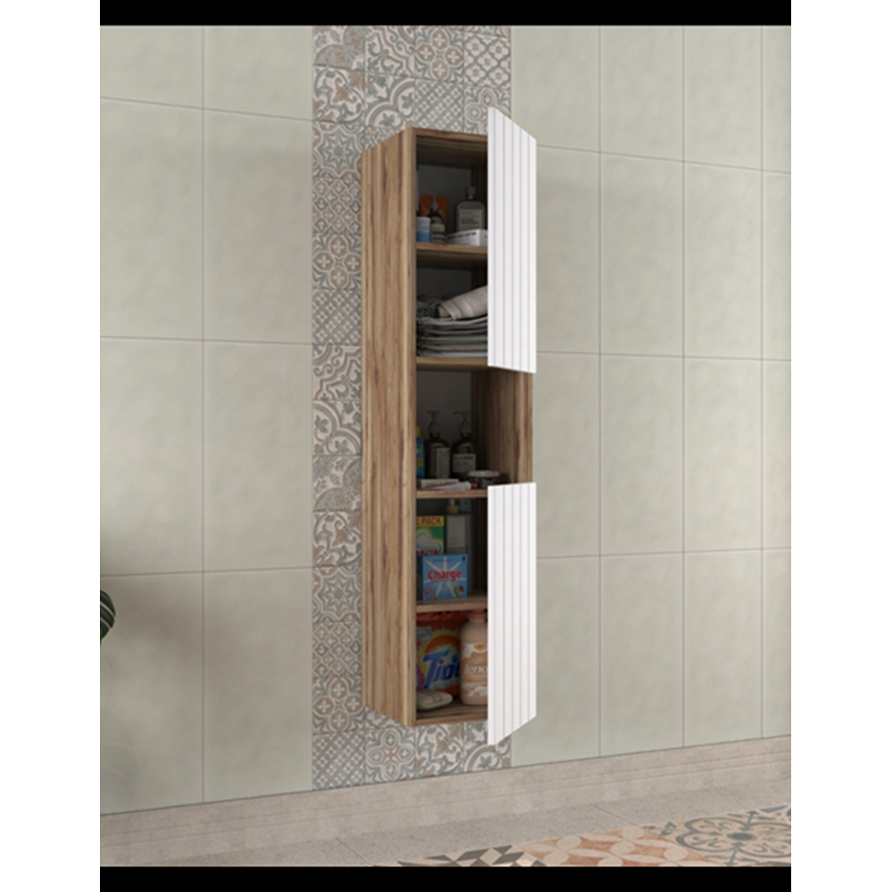 BİANİ BOY DOLABI NEVADA VIOLIN ANTIQUE WHITE