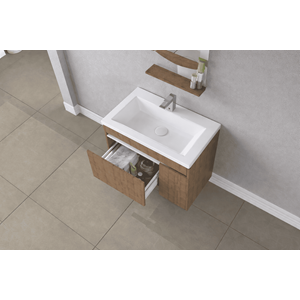 BİANİ BANYO DOLABI YORK 85CM CASTEL BROWN