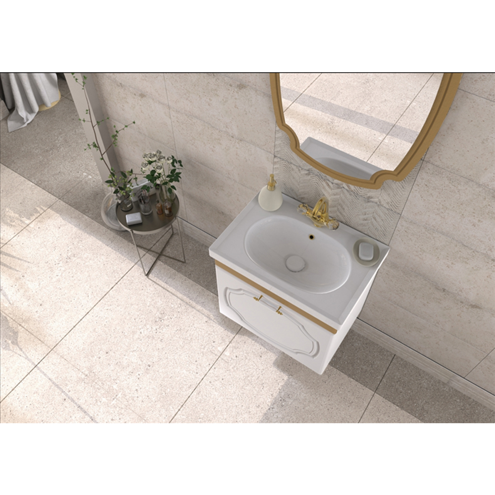 BİANİ BANYO DOLABI HÜNKAR 65CM GOLD (ALTIN SARMAŞIK)