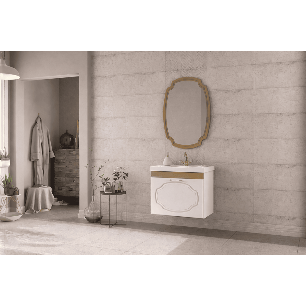 BİANİ BANYO DOLABI HÜNKAR 65CM GOLD (ALTIN SARMAŞIK)