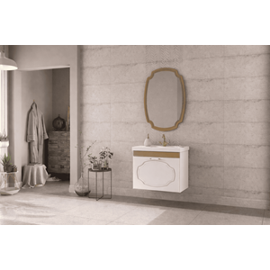BİANİ BANYO DOLABI HÜNKAR 65CM GOLD (ALTIN SARMAŞIK)