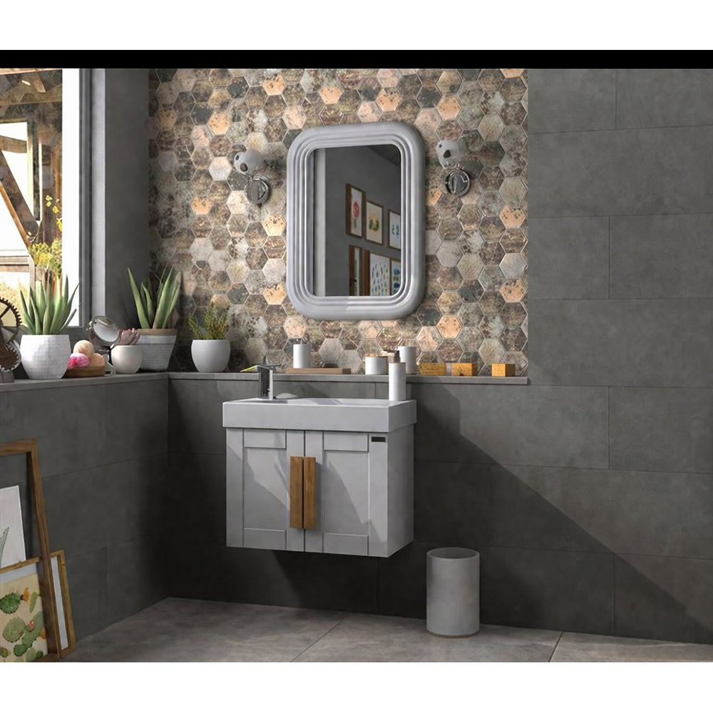 PİERRE CARDİN BANYO DOLABI PIO 65CM MATT ANTHRACITE
