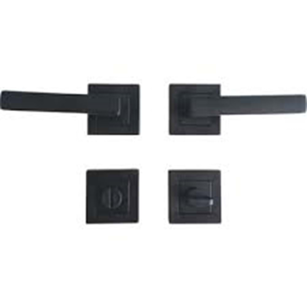 VENAX LAMA KAPI KOLU ROZETLİ SİYAH WC