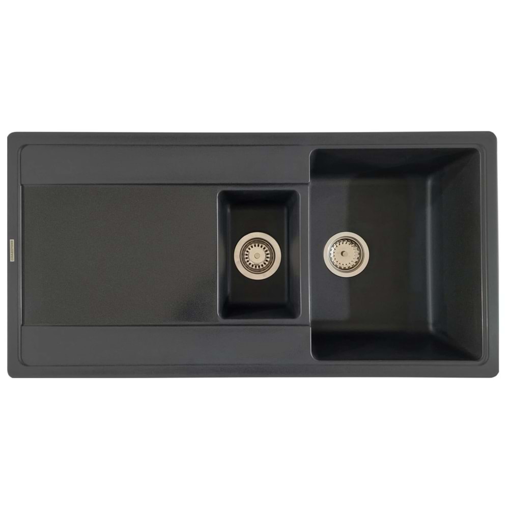 QUARSTONE LUSTER 6S ANTRASİT GRANİT EVYE