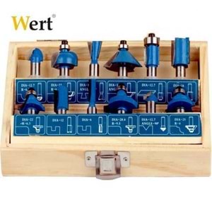 WERT 2504 FREZE UÇ SETİ 12 PARÇA