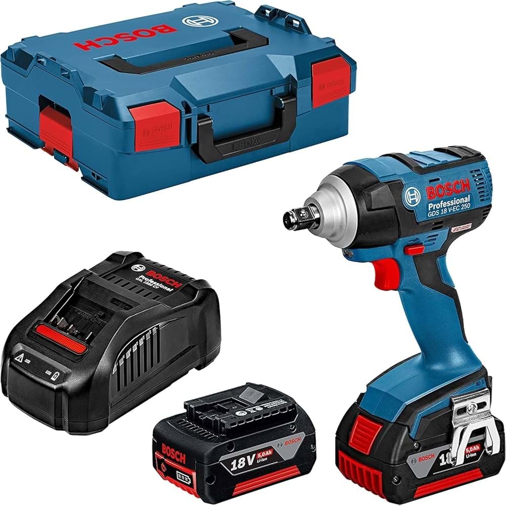 BOSCH GDS 18V-EC 250 5 Ah. DARBELİ SOMUN SIKMA