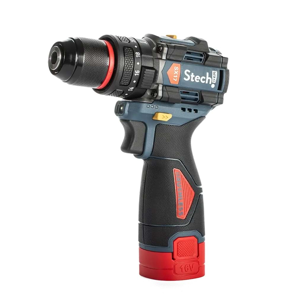 STECH SX17 AKÜLÜ DARBELİ MATKAP 2,0AH (2 AKÜLÜ)