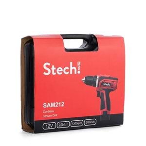 STECH SAM212 ŞARJLI MATKAP 12V 1,5ah (2 AKÜLÜ)