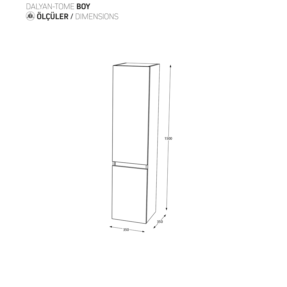 BİANİ BOY DOLABI DALYAN R MATT WHITE