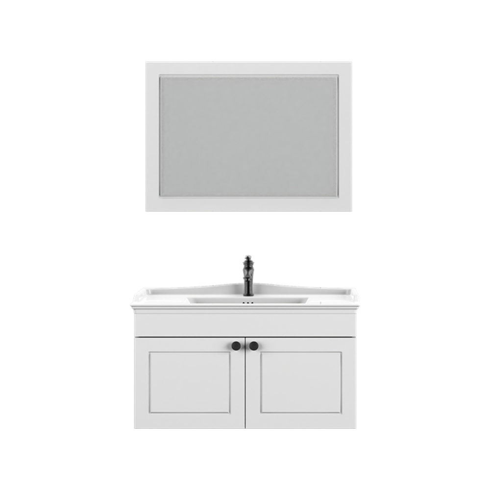 BİANİ BANYO DOLABI SARIYER 100CM ANTIQUE WHITE