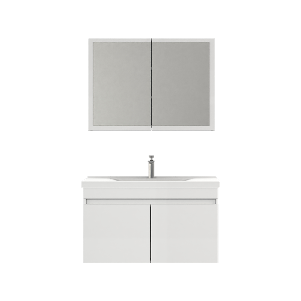 BİANİ BANYO DOLABI DİKİLİ 100CM MATTE WHITE