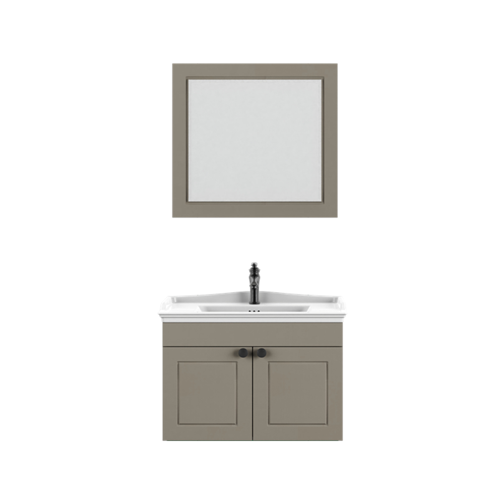 BİANİ BANYO DOLABI SARIYER 80CM MATT MOCHO