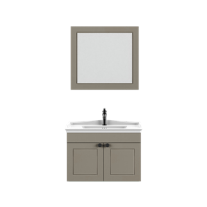 BİANİ BANYO DOLABI SARIYER 80CM MATT MOCHO